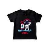 Future Astronaut T-Shirt | Personalized T-Shirt for Babies - BLACK - 0-5 Months Old (Chest 17")