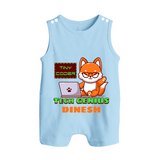 Future Tech Genius Romper Suit | Personalized Romper Suit for Babies - BABY BLUE - 0 - 5 Months Old (Chest 18")
