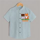 Future Tech Genius Shirt | Personalized Shirt for Babies - ARCTIC BLUE - 0 - 6 Months Old (Chest 23")