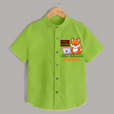 Future Tech Genius Shirt | Personalized Shirt for Babies - LIME GREEN - 0 - 6 Months Old (Chest 23")