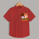 Future Tech Genius Shirt | Personalized Shirt for Babies - RED - 0 - 6 Months Old (Chest 23")