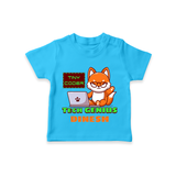 Future Tech Genius T-Shirt | Personalized T-Shirt for Babies - SKY BLUE - 0-5 Months Old (Chest 17")