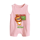 Future Tiny Teacher Romper Suit | Personalized Romper Suit for Babies - BABY PINK - 0 - 5 Months Old (Chest 18")