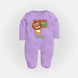 Future Tiny Teacher Sleep Suit | Personalized Sleep Suit for Babies - LILAC - New Born (Chest 7.5")