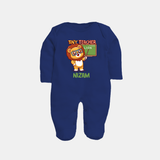 Future Tiny Teacher Sleep Suit | Personalized Sleep Suit for Babies - NAVY BLUE - New Born (Chest 7.5")