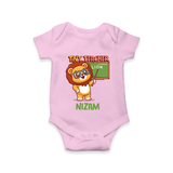 Future Tiny Teacher Romper / Onesie | Personalized Romper / Onesie for Babies - BABY PINK - New Born (Chest 14")