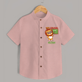 Future Tiny Teacher Shirt | Personalized Shirt for Babies - PEACH - 0 - 6 Months Old (Chest 23")
