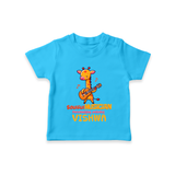 Future Soulful Musician T-Shirt | Personalized T-Shirt for Babies - SKY BLUE - 0-5 Months Old (Chest 17")