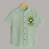 Future Fighter Shirt | Custom Name Shirt for Infants - MINT GREEN - 0 - 6 Months Old (Chest 23")