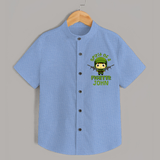 Future Fighter Shirt | Custom Name Shirt for Infants - SKY BLUE - 0 - 6 Months Old (Chest 23")