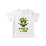 Future Fighter T-Shirt | Custom Name T-Shirt for Infants - WHITE - 0-5 Months Old (Chest 17")