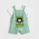 Future Fighter Dungaree Set | Custom Name Baby Dungaree Set - MINT GREEN - 0 - 5 Months Old (Chest 18")