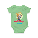 Future Lawyer Romper / Onesie | Custom Name Baby Romper / Onesie - GREEN - New Born (Chest 14")