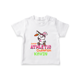 Future Athletic Champion T-Shirt | Custom Name Baby T-Shirt - WHITE - 0-5 Months Old (Chest 17")