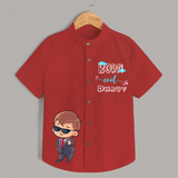 Born Cool Shirt | Custom Shirt for the Coolest Kids - RED - 0 - 6 Months Old (Chest 23")