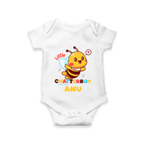 Little Chatterbox Romper/onesie | Custom Baby Romper/onesie for Talkative Little Ones - WHITE - New Born (Chest 14")