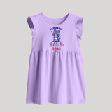 My Bestie Has Paws Baby Frock | Custom Baby Frock for Animal Lovers - LILAC - 0 - 3 Months Old (Chest 17")