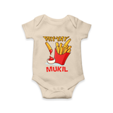 Fry-Yay Romper/onesie | Personalized Baby Romper/onesie for Fun Fridays - IVORY - New Born (Chest 14")