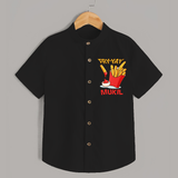 Fry-Yay Shirt | Personalized Baby Shirt for Fun Fridays - BLACK - 0 - 6 Months Old (Chest 23")