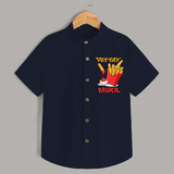 Fry-Yay Shirt | Personalized Baby Shirt for Fun Fridays - NAVY BLUE - 0 - 6 Months Old (Chest 23")