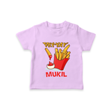 Fry-Yay T-shirt | Personalized Baby T-shirt for Fun Fridays - LILAC - 0-5 Months Old (Chest 17")