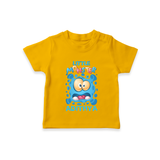 Little Monster T-shirt | Personalized Baby T-shirt for Playful Kids - CHROME YELLOW - 0-5 Months Old (Chest 17")