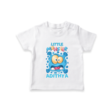 Little Monster T-shirt | Personalized Baby T-shirt for Playful Kids - WHITE - 0-5 Months Old (Chest 17")