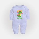 Make Some Noise Sleep Suit/Full Sleeve Body Suit | Custom Baby Sleep Suit/Full Sleeve Body Suit for Loud Little Ones - BABY BLUE - New Born (Chest 7.5")