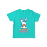 Cute Little Munchkin T-shirt | Personalized Baby T-shirt for Adorable Kids - TEAL - 0-5 Months Old (Chest 17")