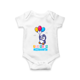Fly High Romper/onesie | Personalized Baby Romper/onesie for Dreamers and Doers - WHITE - New Born (Chest 14")
