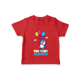 Fly High T-shirt | Personalized Baby T-shirt for Dreamers and Doers - RED - 0-5 Months Old (Chest 17")