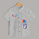 Fly High Shirt | Personalized Shirt for Little Dreamers and Achievers - GREY - 0 - 6 Months Old (Chest 23")