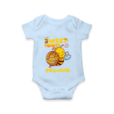 Sweet Tooth Romper/onesie | Custom Baby Romper/onesie for Candy Lovers - BABY BLUE - New Born (Chest 14")