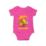 Sweet Tooth Romper/onesie | Custom Baby Romper/onesie for Candy Lovers - HOT PINK - New Born (Chest 14")