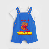 Mom and Dad's Treasure Dungaree Set | Personalized Baby Dungaree Set for Cherished Kids - COBALT BLUE - 0 - 5 Months Old (Chest 18")