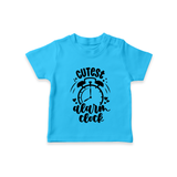 Cutest Alarm Clock TShirt | Personalized Baby TShirt for the Sleepyheads - SKY BLUE - 0-5 Months Old (Chest 17")