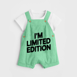 I'm Limited Edition Dungaree | Custom Baby Dungaree for Your Unique Little One - GREEN - 0 - 5 Months Old (Chest 18")