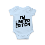 I’m Limited Edition Romper | Custom Baby Romper for Your Unique Little One - BABY BLUE - New Born (Chest 14")