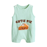 Cutie Pie Romper Suit | Personalized Baby Romper Suit for Your Little Cutie - MINT GREEN - 0 - 5 Months Old (Chest 18")