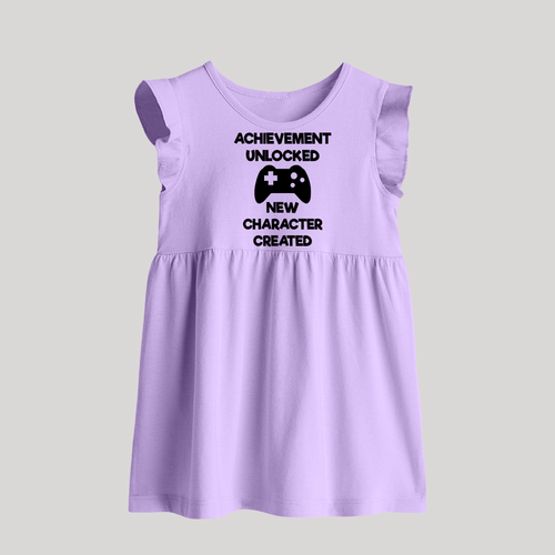 Achievement Unlocked New Character Created Baby Frock | Custom BabyFrock for Milestones