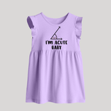 I'm Acute BabyFrock | Personalized BabyFrock for Little Cutie - LILAC - 0 - 3 Months Old (Chest 17")