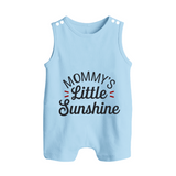 Mommy's Little Sunshine Romper Suit | Personalized Baby Romper Suit for Mommy's Sunshine - BABY BLUE - 0 - 5 Months Old (Chest 18")
