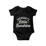 Mommy's Little Sunshine Romper | Personalized Baby Romper for Mommy’s Sunshine - BLACK - New Born (Chest 14")