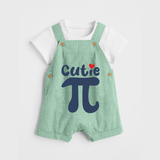 Cutie Pie Dungaree | Custom Baby Dungaree for Your Little Cutie - MINT GREEN - 0 - 5 Months Old (Chest 18")