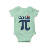 Cutie Pie Romper | Custom Baby Romper for Your Little Cutie - MINT GREEN - New Born (Chest 14")