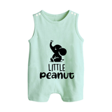 Little Peanut Romper Suit | Custom Baby Romper Suit for Your Little One - MINT GREEN - 0 - 5 Months Old (Chest 18")