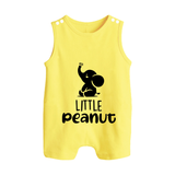 Little Peanut Romper Suit | Custom Baby Romper Suit for Your Little One - PASTEL YELLOW - 0 - 5 Months Old (Chest 18")