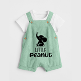 Little Peanut Dungaree | Custom Baby Dungaree for Your Little One - MINT GREEN - 0 - 5 Months Old (Chest 18")