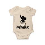 Little Peanut Romper | Custom Baby Romper for Your Little One - IVORY - New Born (Chest 14")