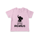 Little Peanut TShirt | Custom Baby TShirt for Your Little One - BABY PINK - 0-5 Months Old (Chest 17")